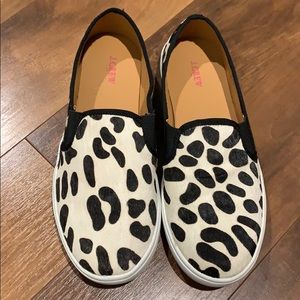 J. Crew Calf Hair Slip-On Sneakers
